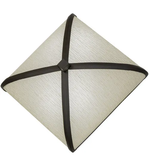 12"W Cuscino LED Fabric Contemporary Wall Sconce