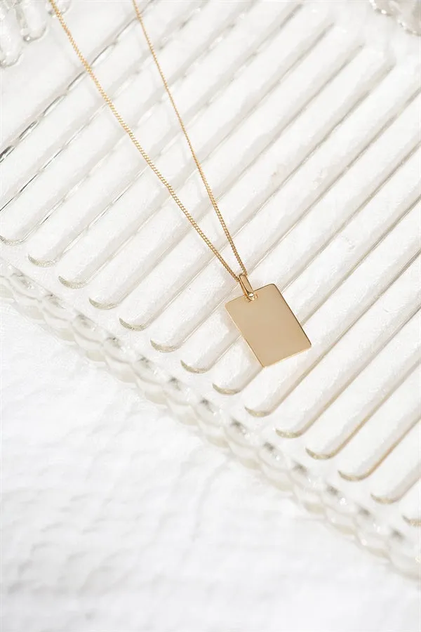 18K Plate Necklace