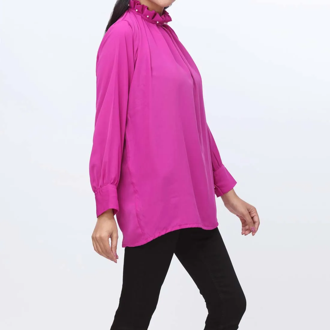 1PC- Dyed Georgette Chiffon Top PW9021