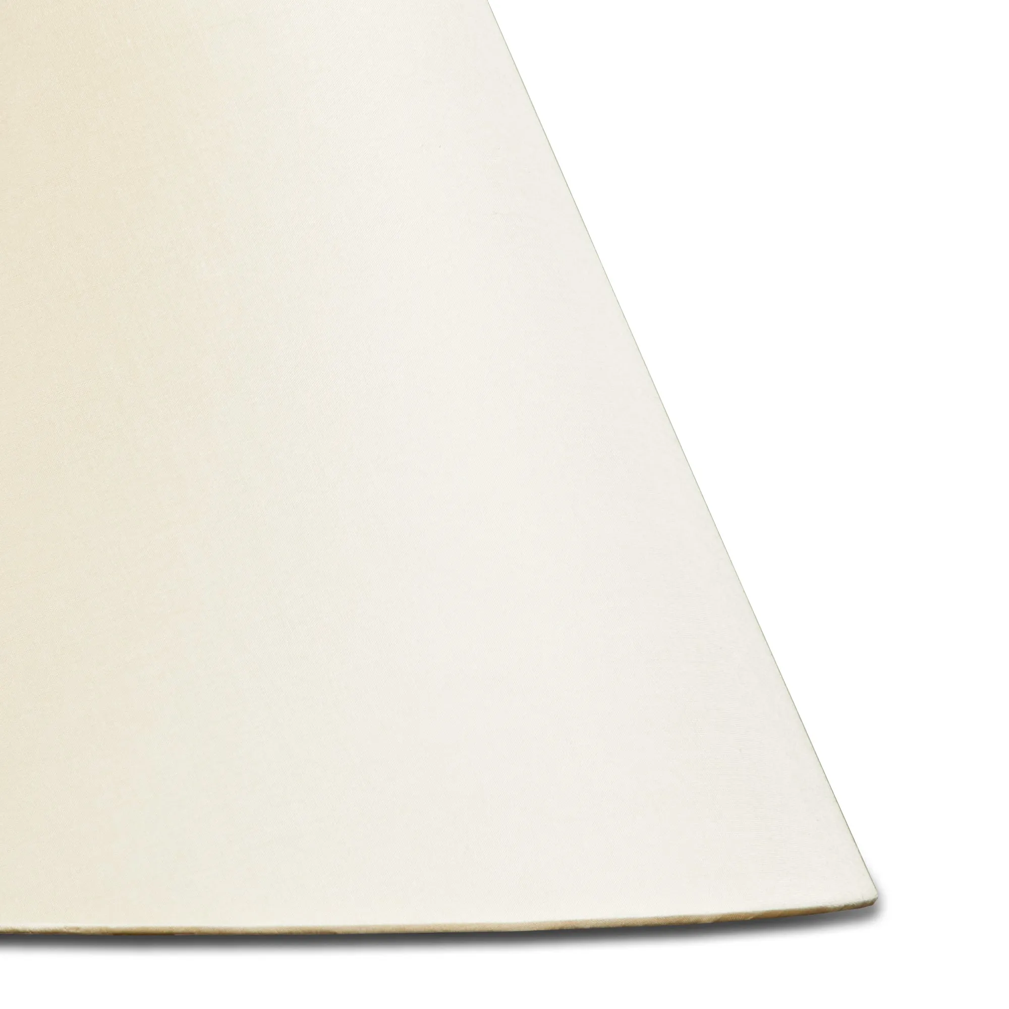 22cm empire clip on lampshade in ivory dupion silk