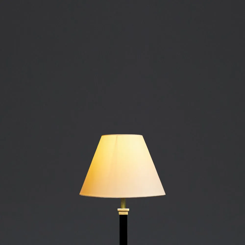 22cm empire clip on lampshade in ivory dupion silk