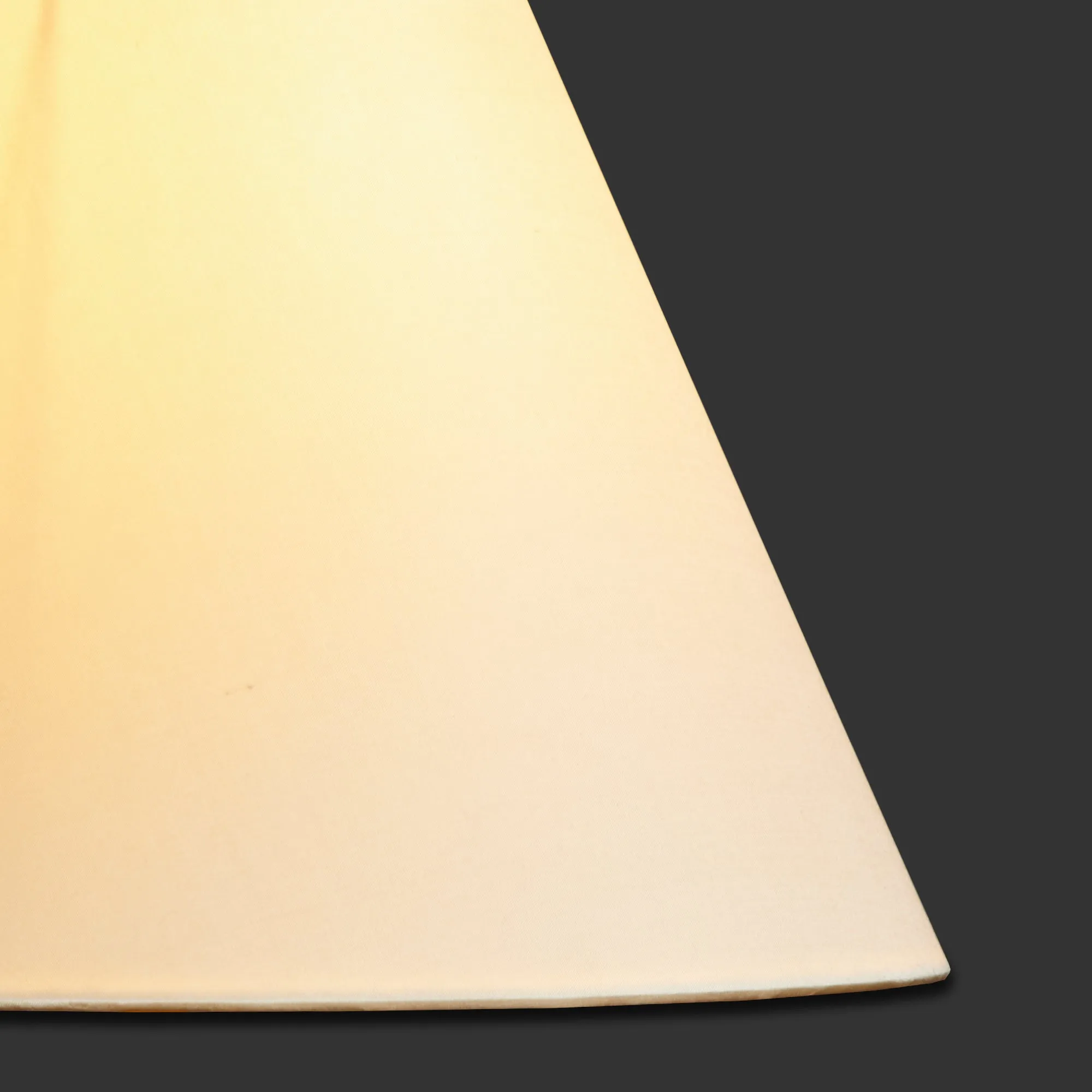 22cm empire clip on lampshade in ivory dupion silk