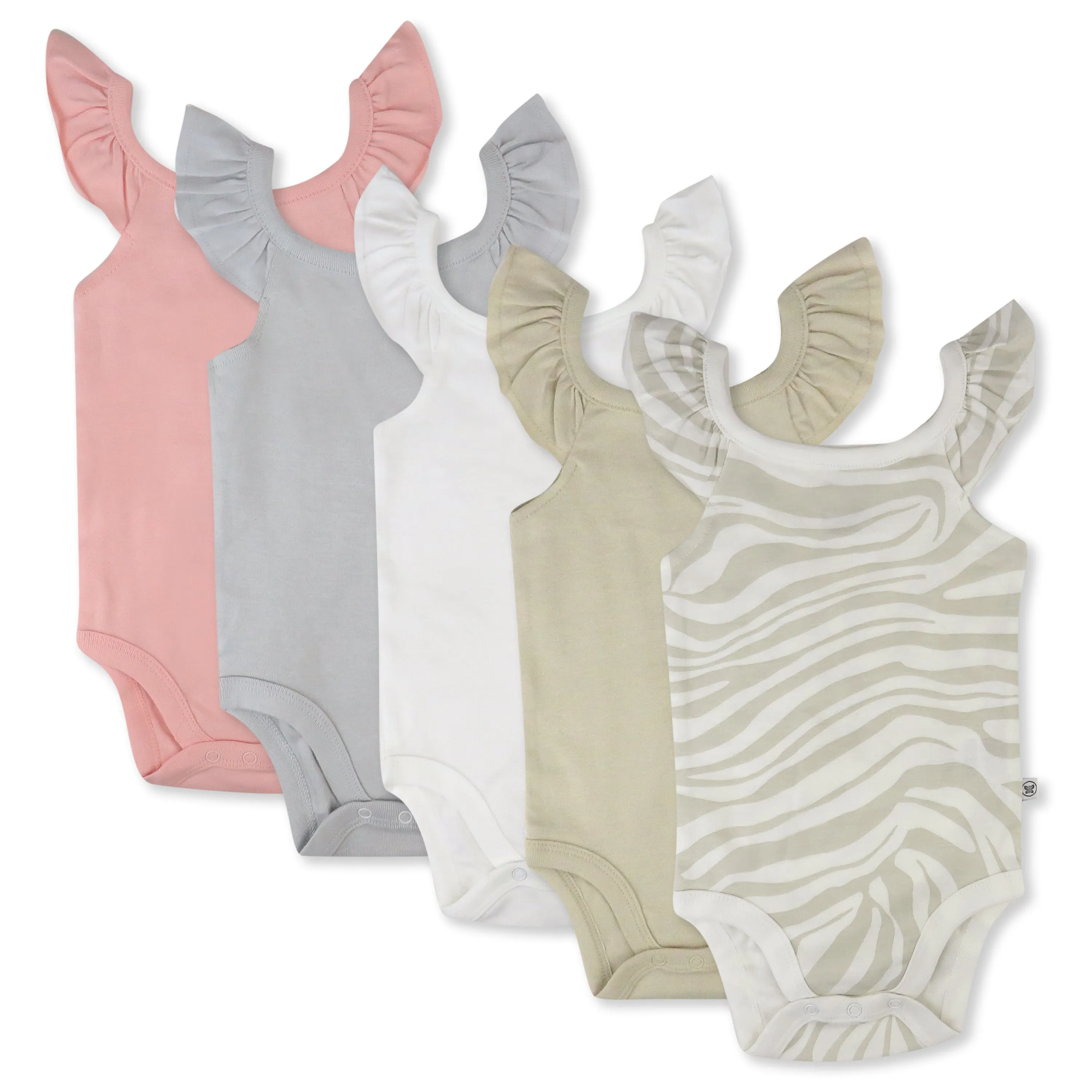 5-Pack Organic Cotton Sleeveless Bodysuits