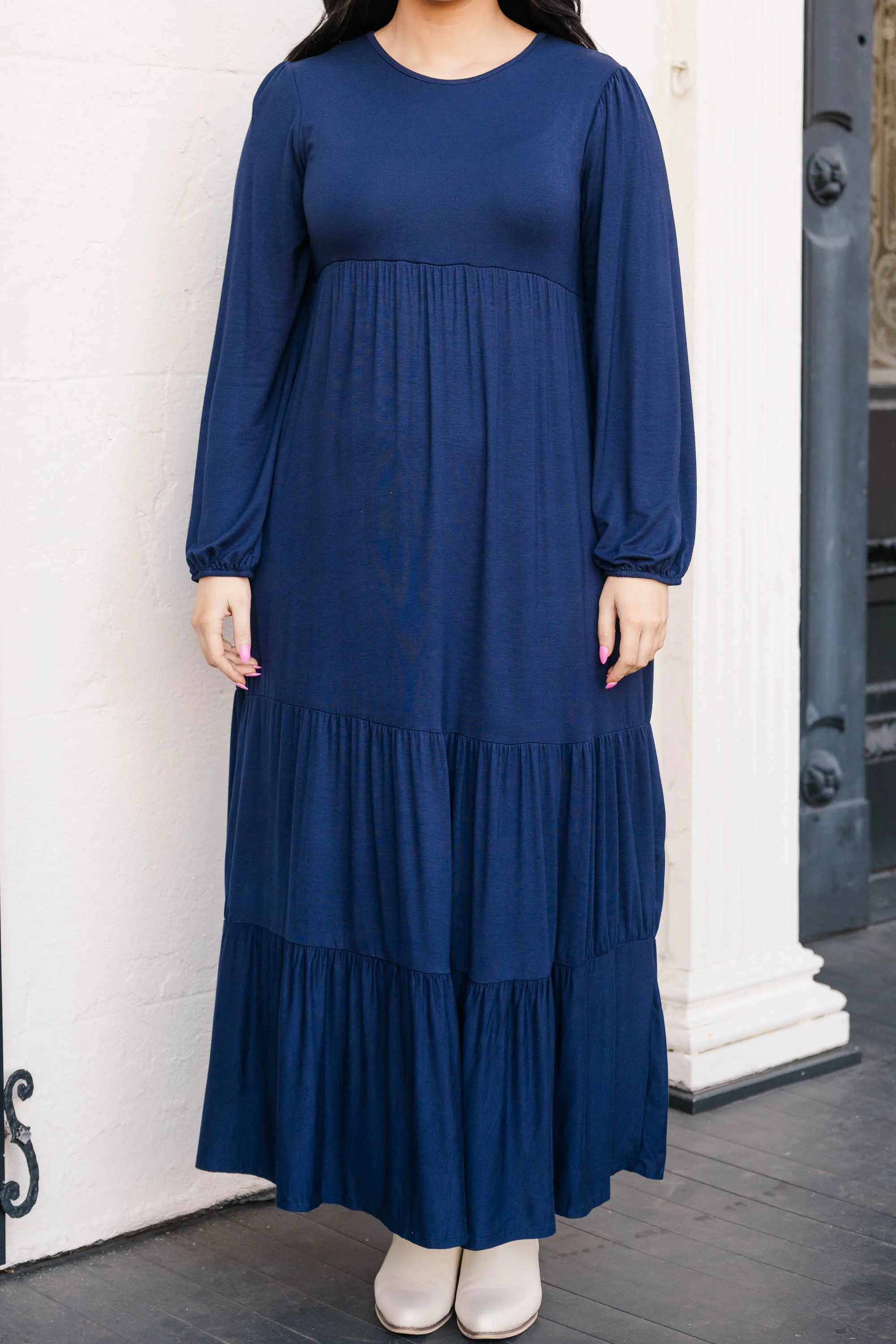 A Cut Above Dress, Navy