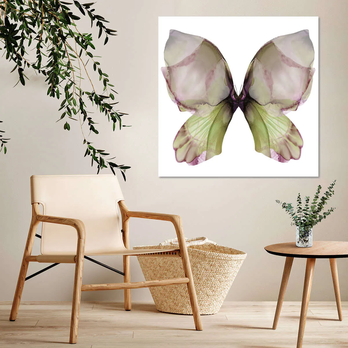 A Floral Butterfly I Wall Art