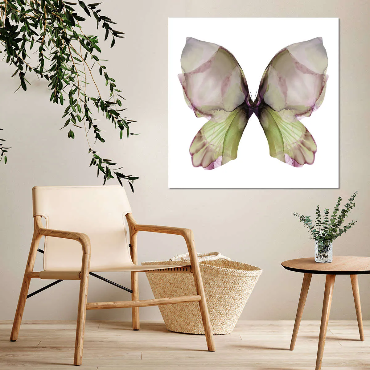 A Floral Butterfly I Wall Art