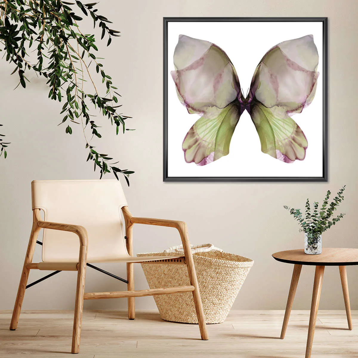 A Floral Butterfly I Wall Art