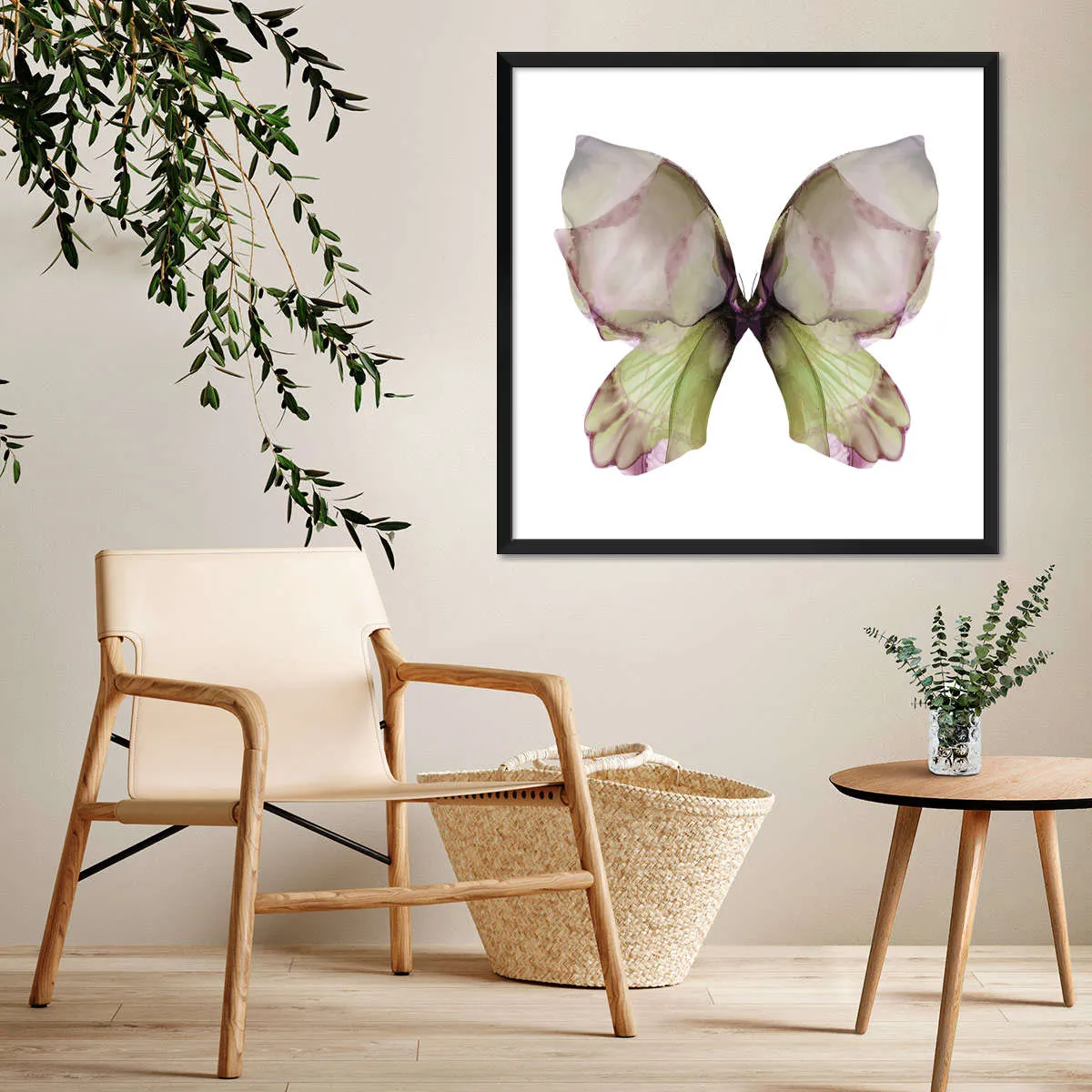 A Floral Butterfly I Wall Art