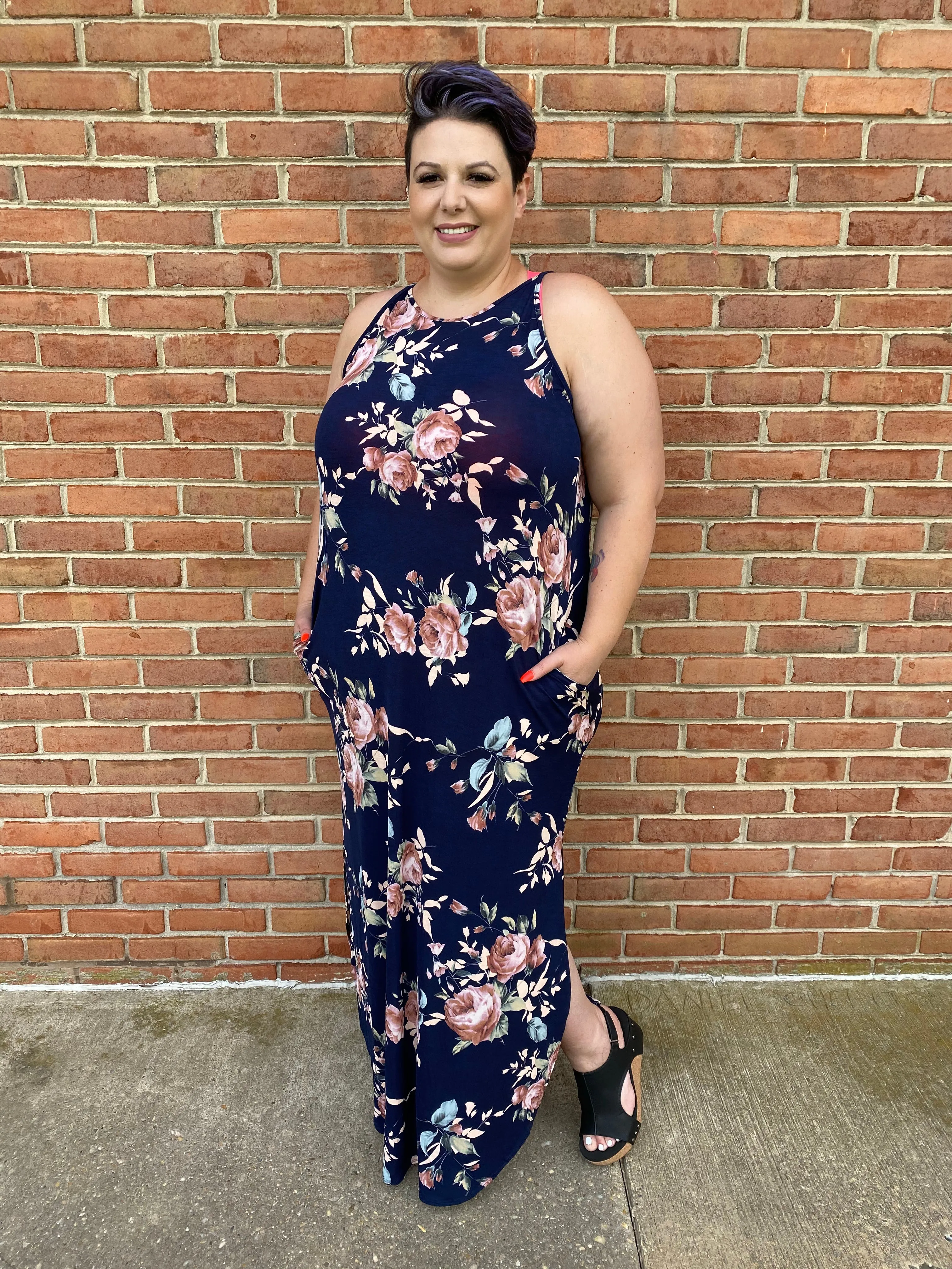 #A29 Rose Garden Maxi Dress