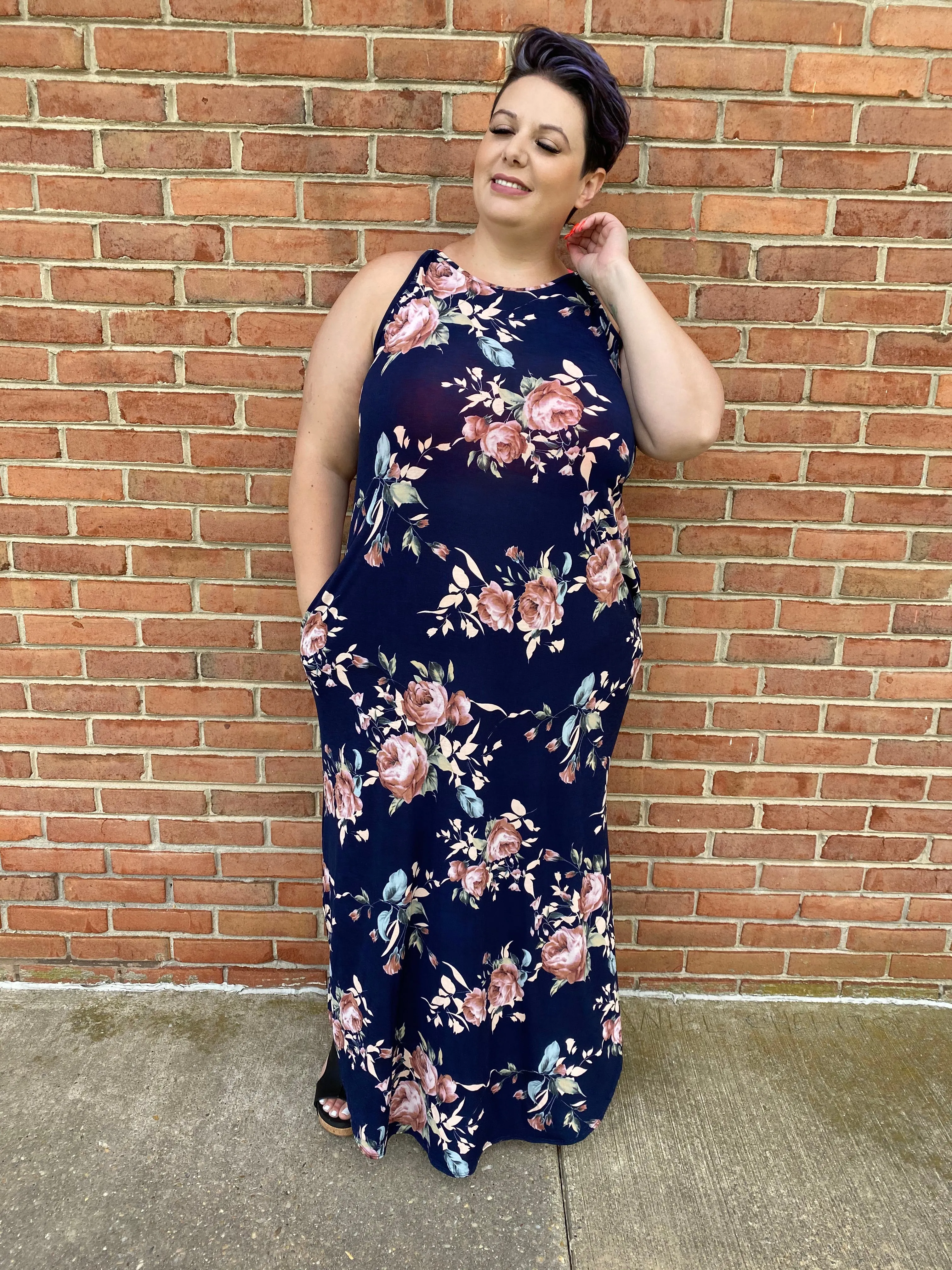 #A29 Rose Garden Maxi Dress