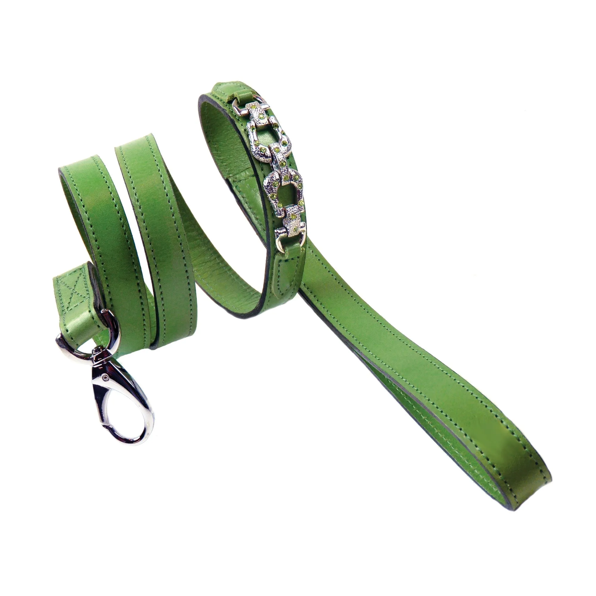 After Eight Dog Collar in Lime Green