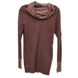 Athletic Top Long Sleeve Collar By Athleta In Red, Size: M