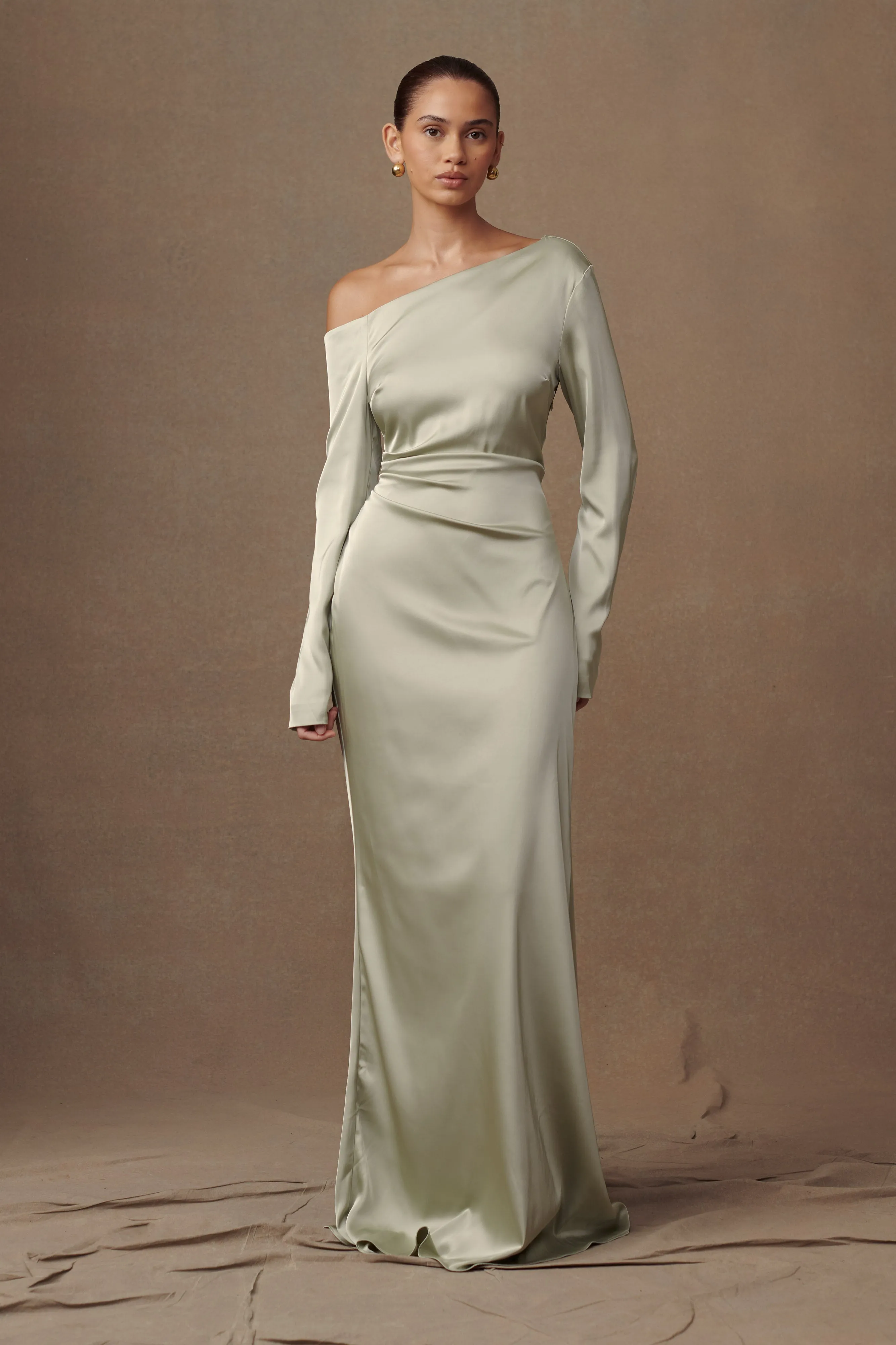 Avery Long Sleeve Maxi Dress - Sage