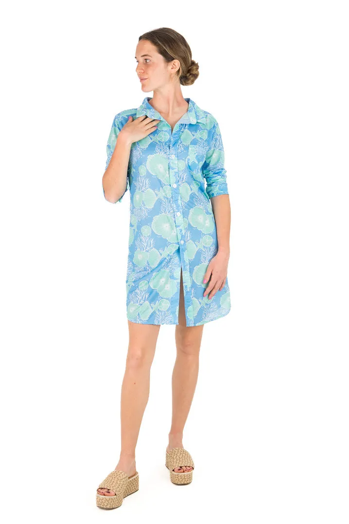 Barbara Beach UPF50 Dress - Undersea Garden