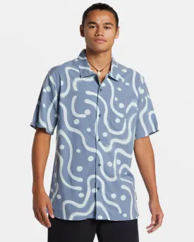 Beach Club Casual Short Sleeve Woven Shirt - Flint Stone Beach Club Casual