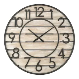 Beach House Wood Panelled Wall Clock XXL