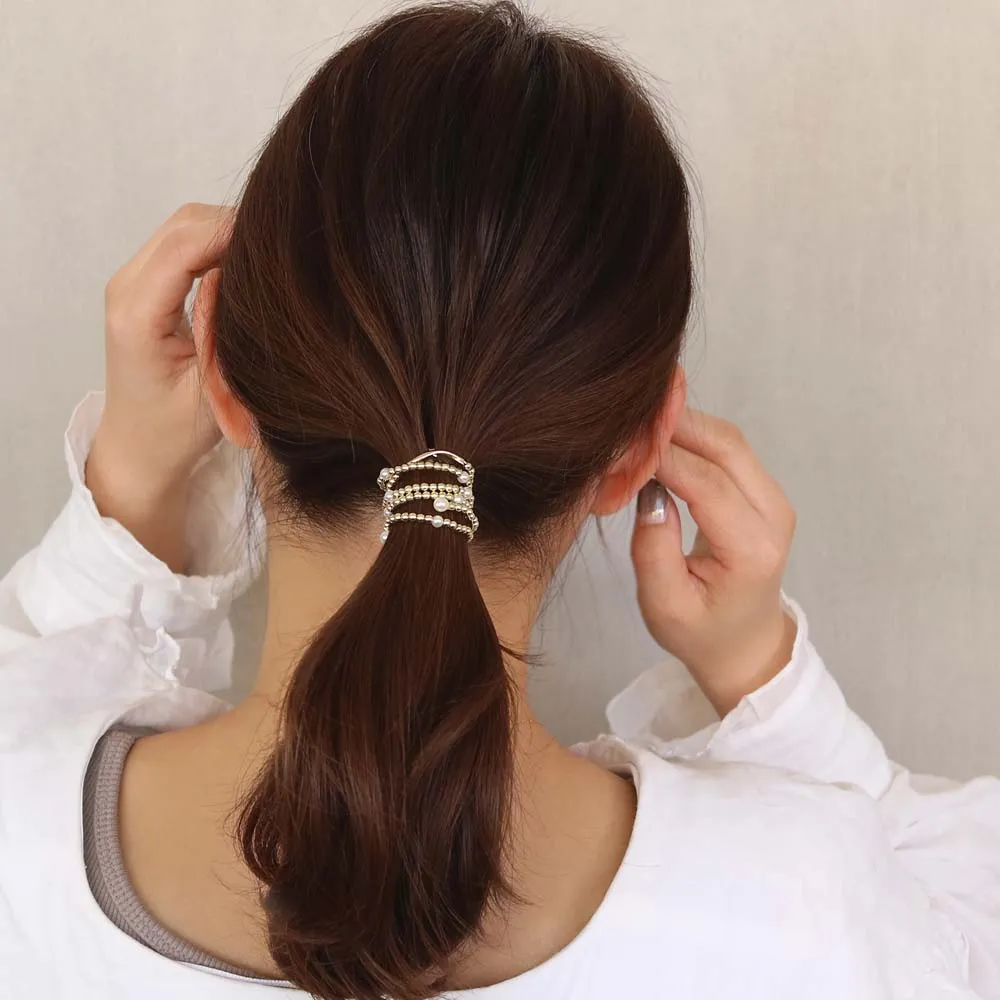 Beaded Chain Ponytail Cuff