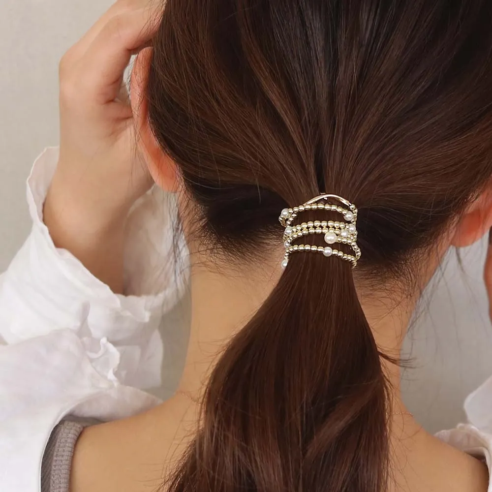 Beaded Chain Ponytail Cuff