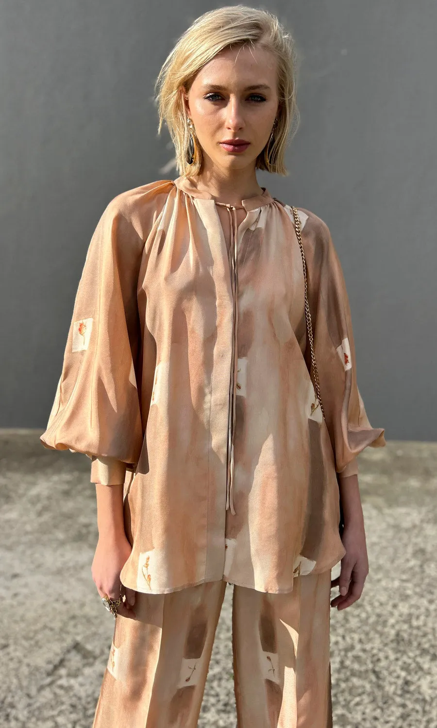 Beatrice b Rosa Silk Shirt