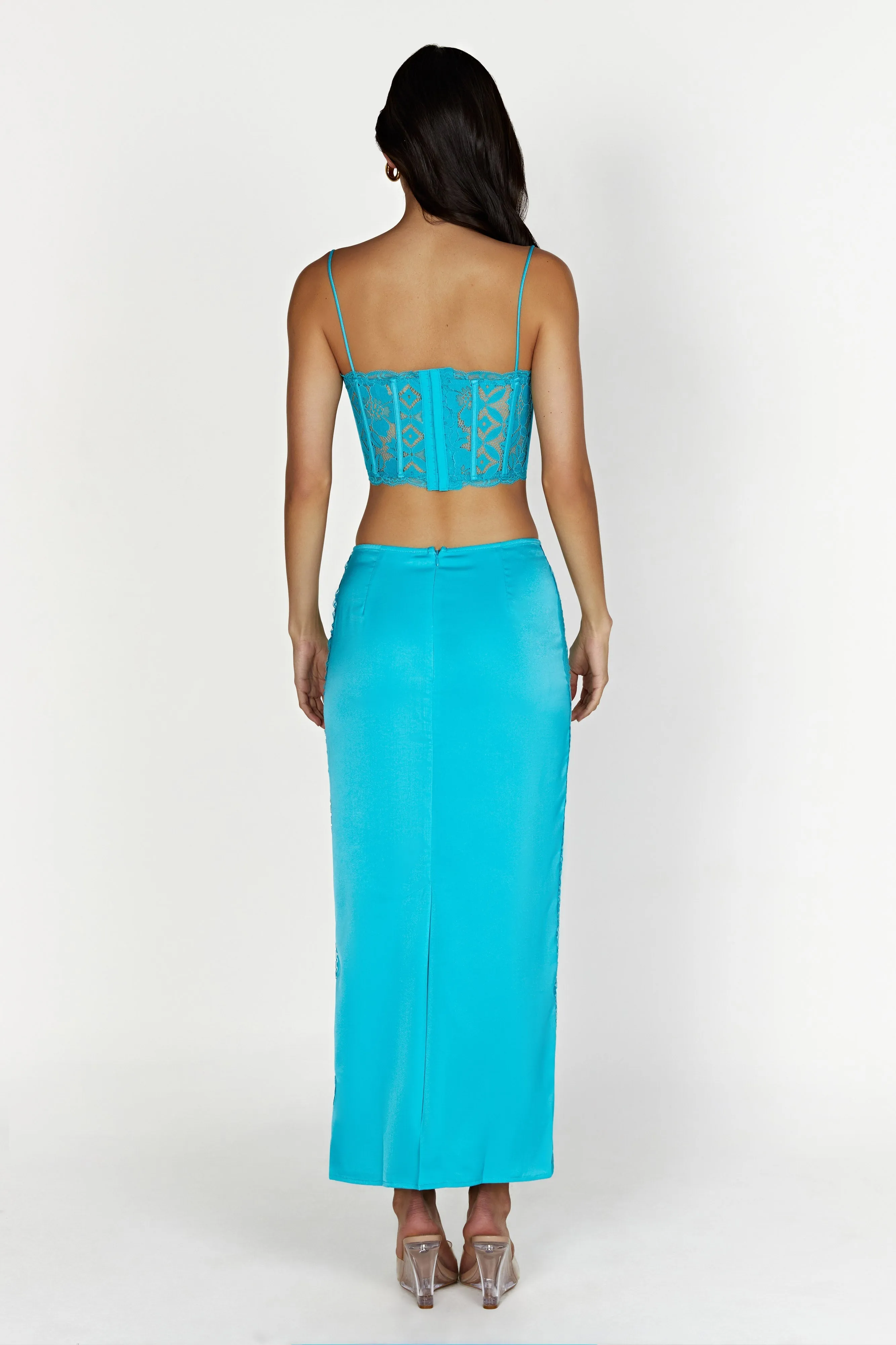 Bellamy Scallop Lace Bodice - Aquamarine