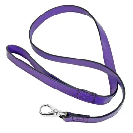 Belmont Dog Leash in Lavender & Nickel