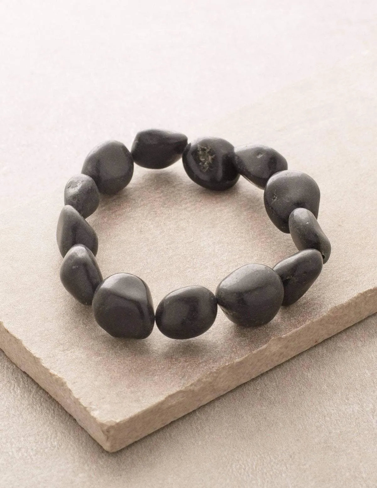 Black Tourmaline Beaded Bracelet