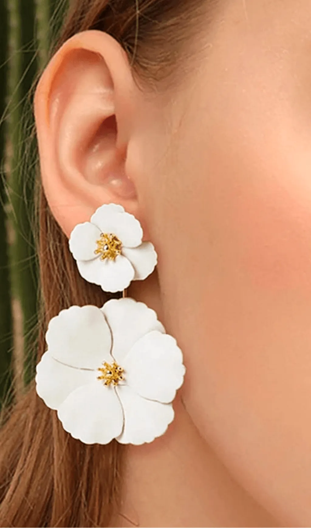 BOHEMIAN ALLOY FLOWER LONG EARRINGS