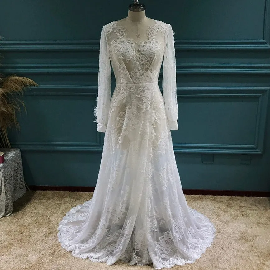 Boho A-Line Allure Bridal Dress