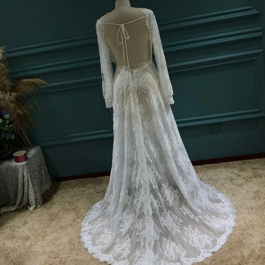 Boho A-Line Allure Bridal Dress