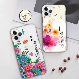 Butterfly Floral Slim Phone Case Cover