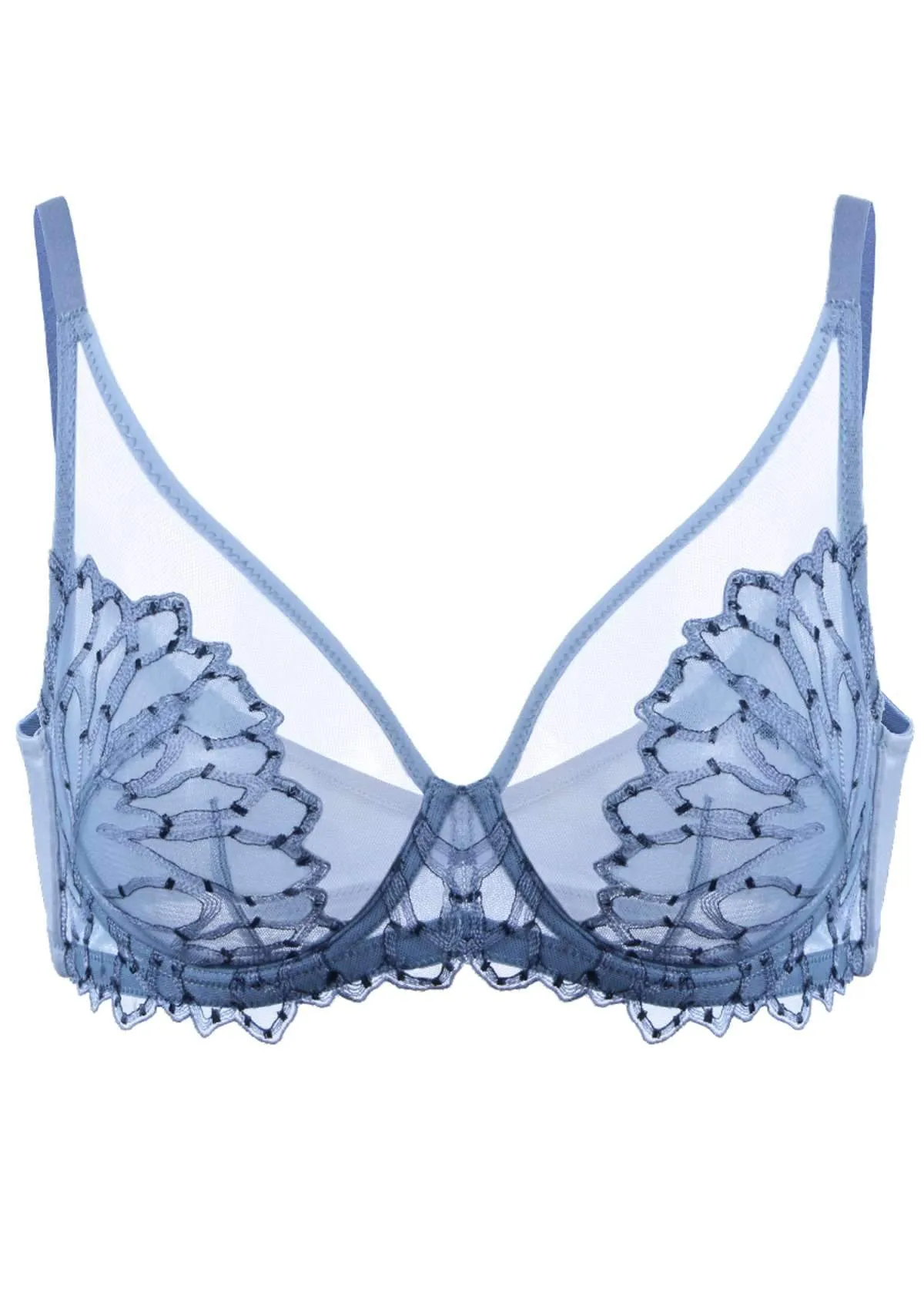 Chrysanthemum Delicate Unlined Lace Bra