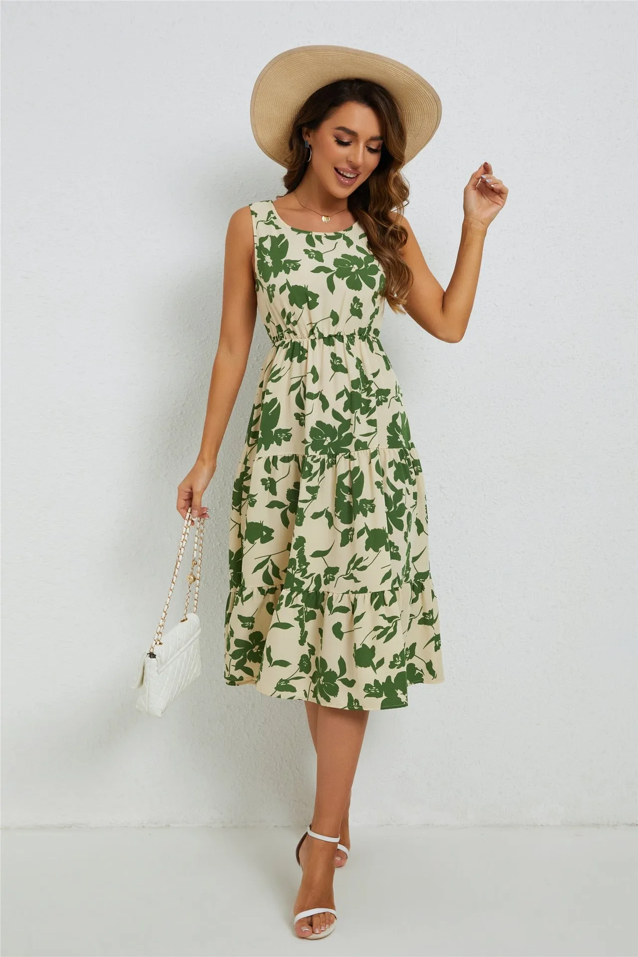 Cindy Floral Midi Dress