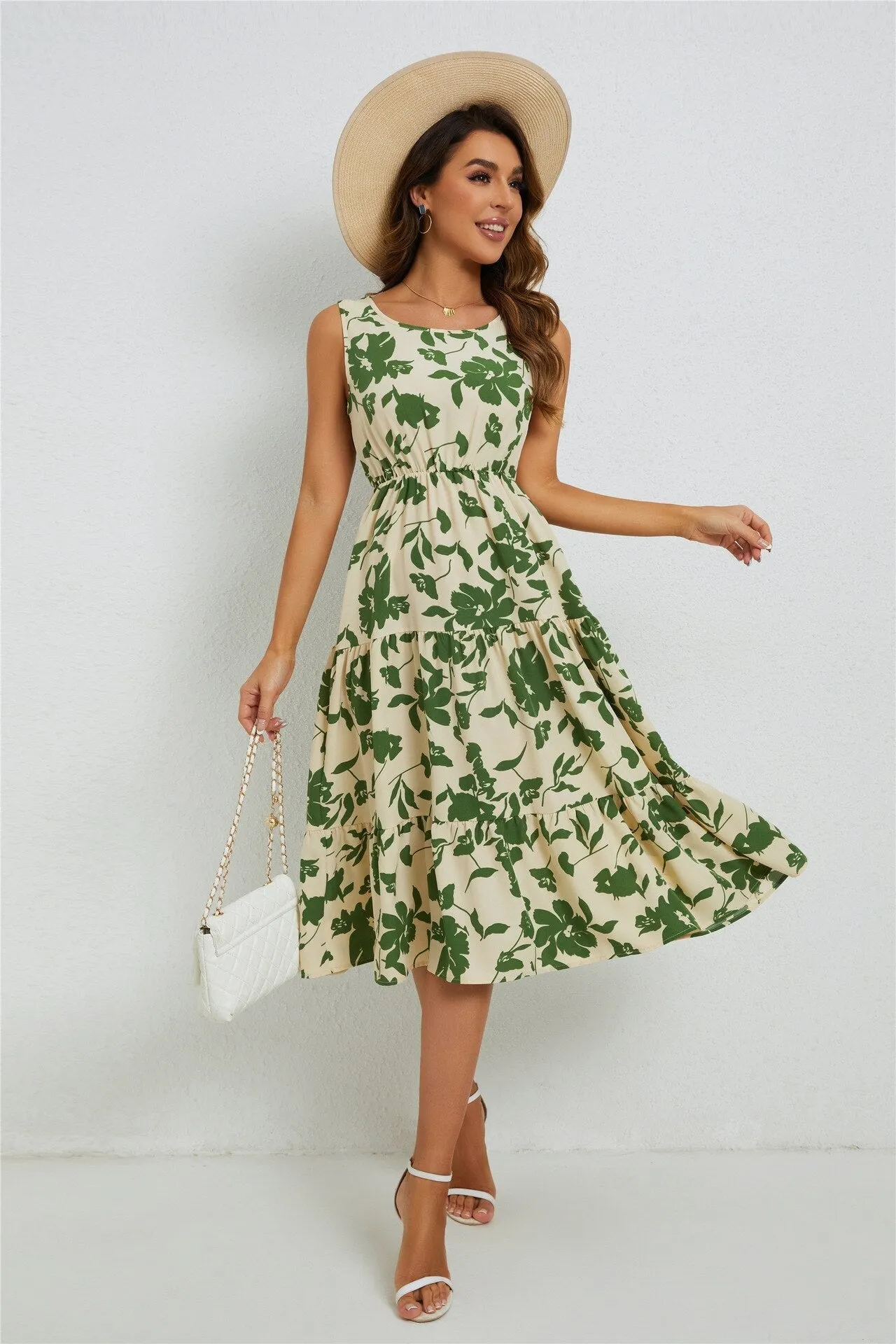 Cindy Floral Midi Dress