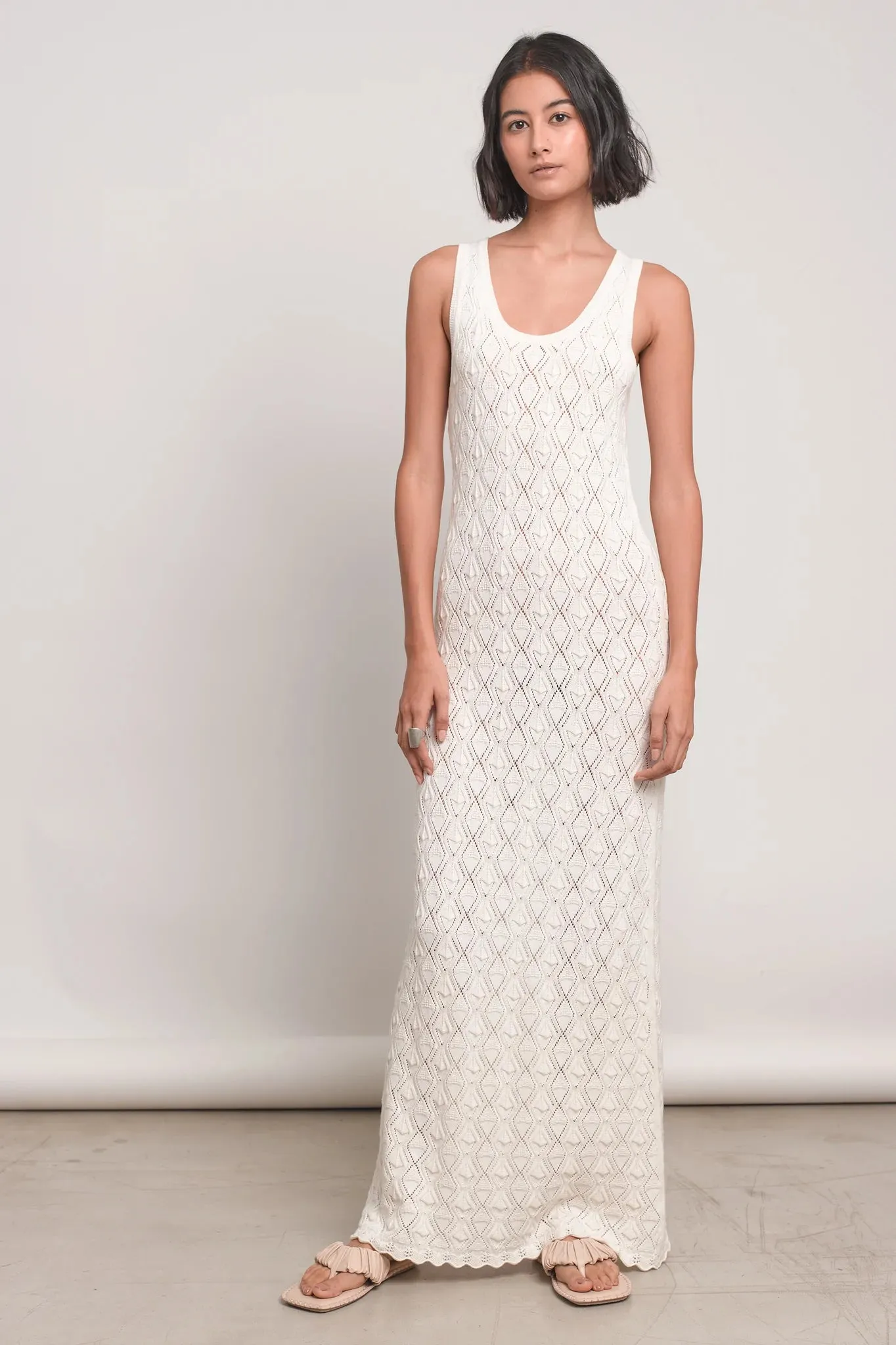 Colette Knit Ivory Dress