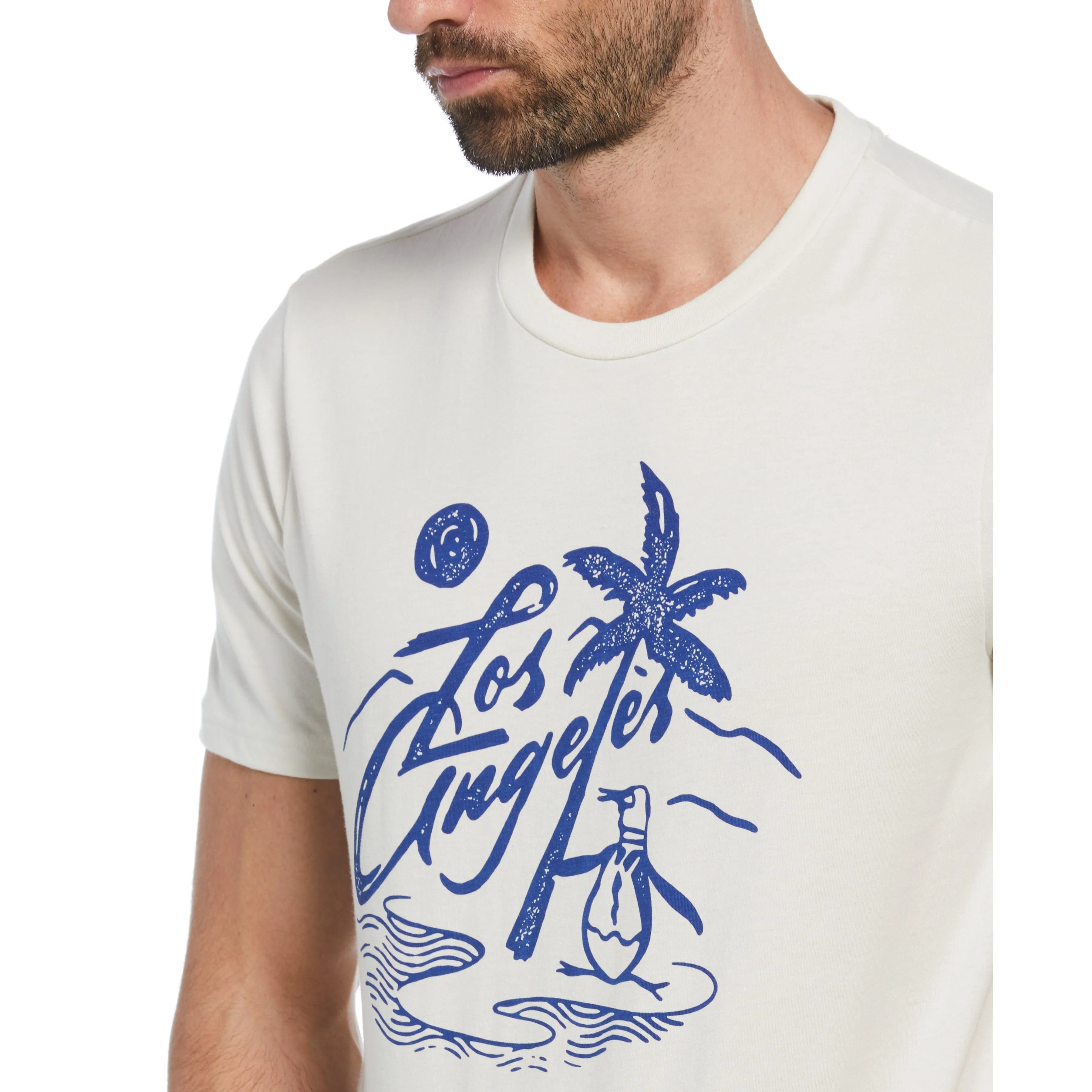 Cotton Jersey LA Beach Graphic Tee