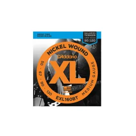 D'Addario EXL160BT BalTen Regular Nickel Wound Long Scale Bass Guitar Strings - .050-.120