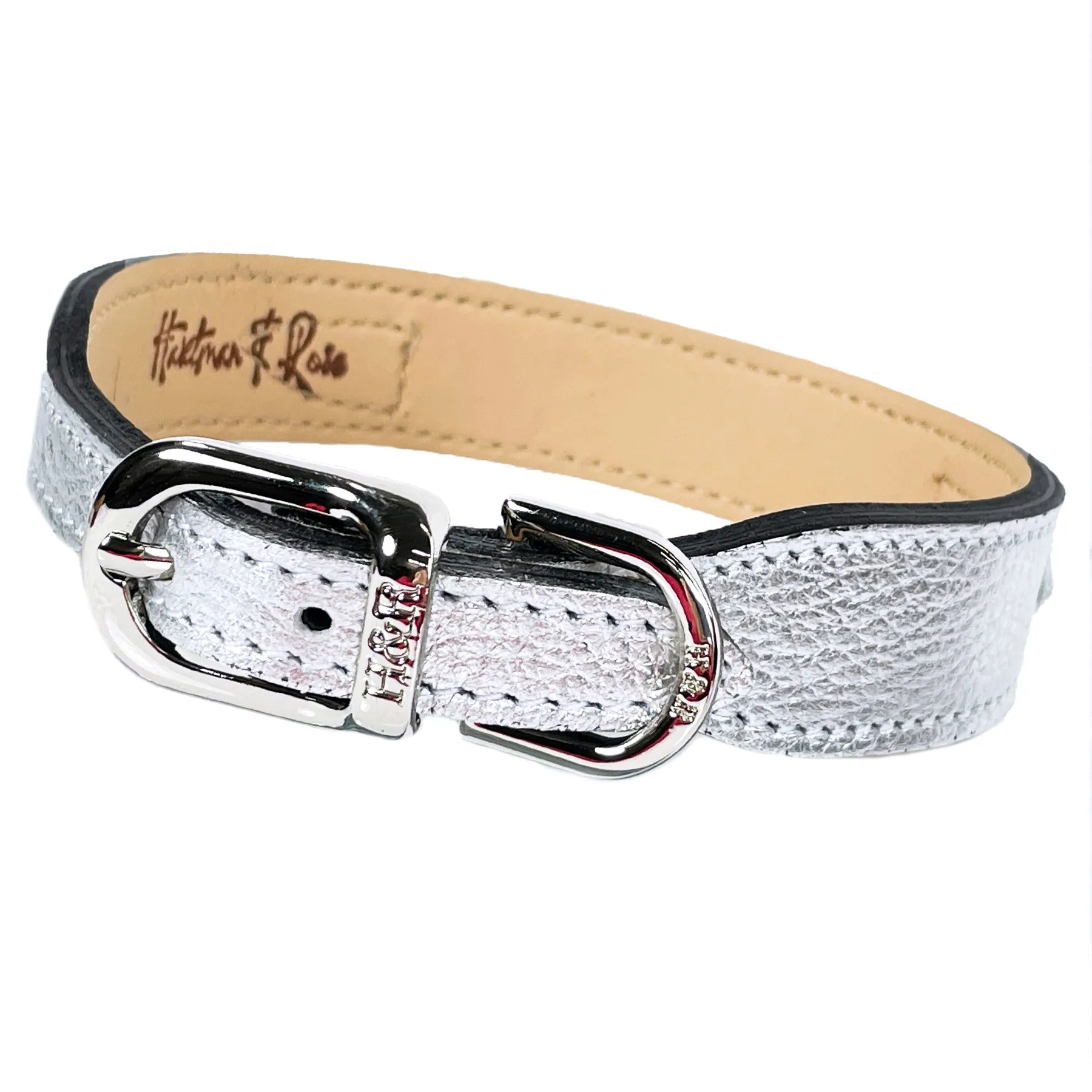 Estate Dog Collar in Metallic Silver & Nickel