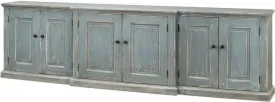 Extra Long Blue Grey Farmhouse Credenza