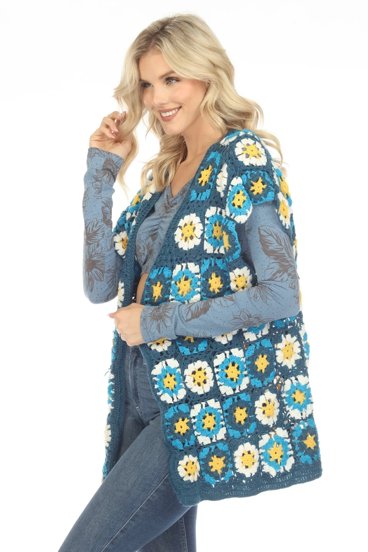 Flower Garden Granny Kimono