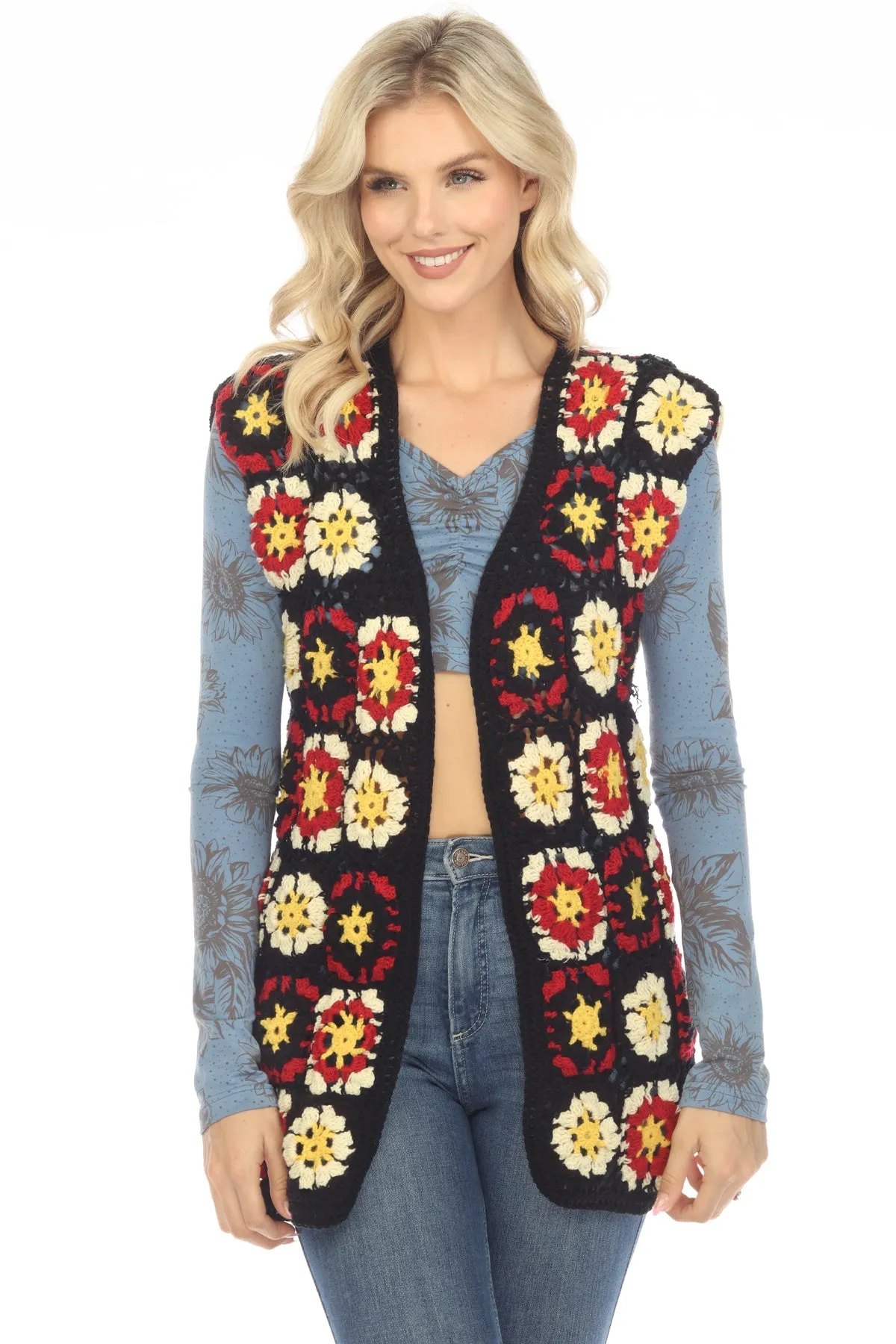 Flower Garden Granny Kimono