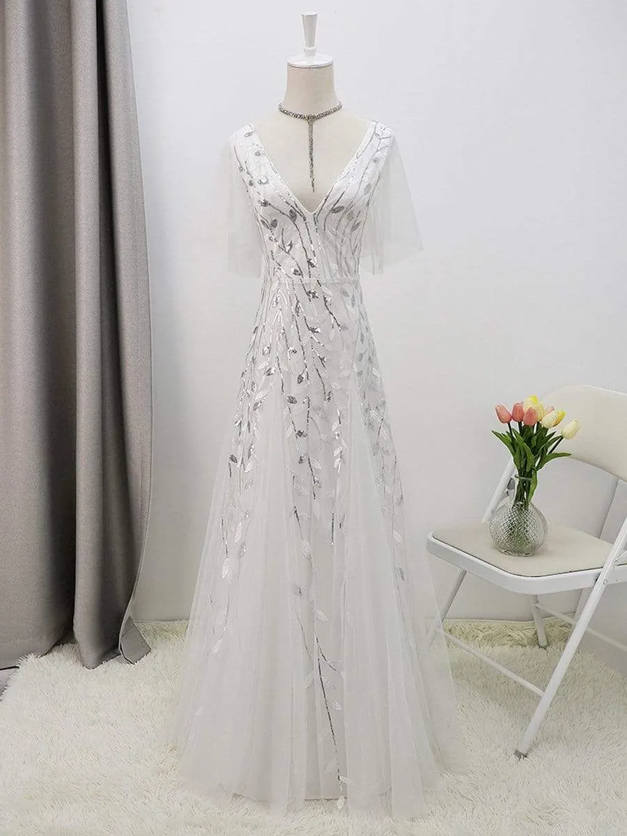 Glamorous Wholesale Tulle Wedding Dresses With Sequin Appliques