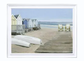 Hamptons Beach Huts Print