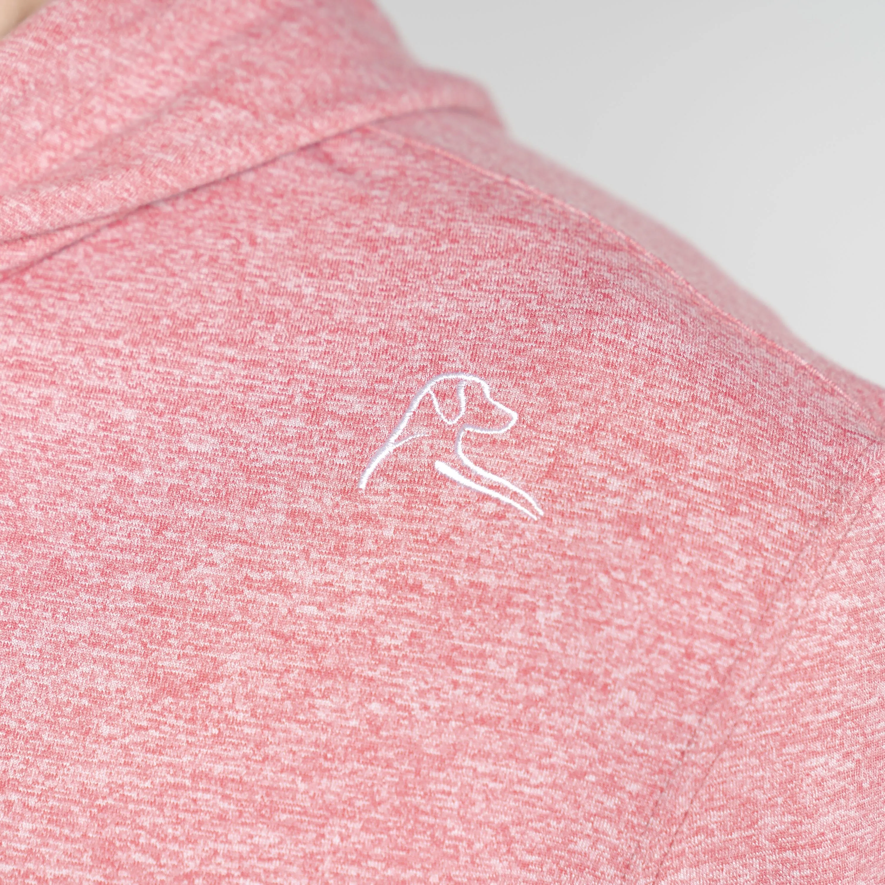 Hesi Performance Hoodie | Heather - Red Card Red/White