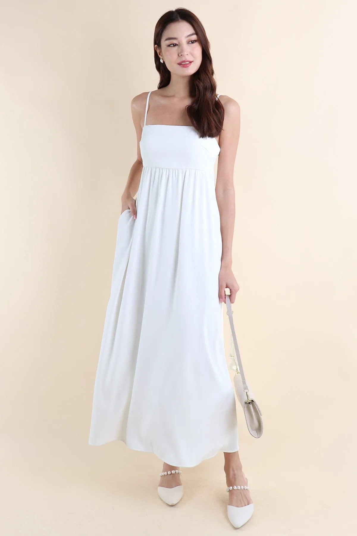 JENESIS MAXI DRESS IN WHITE