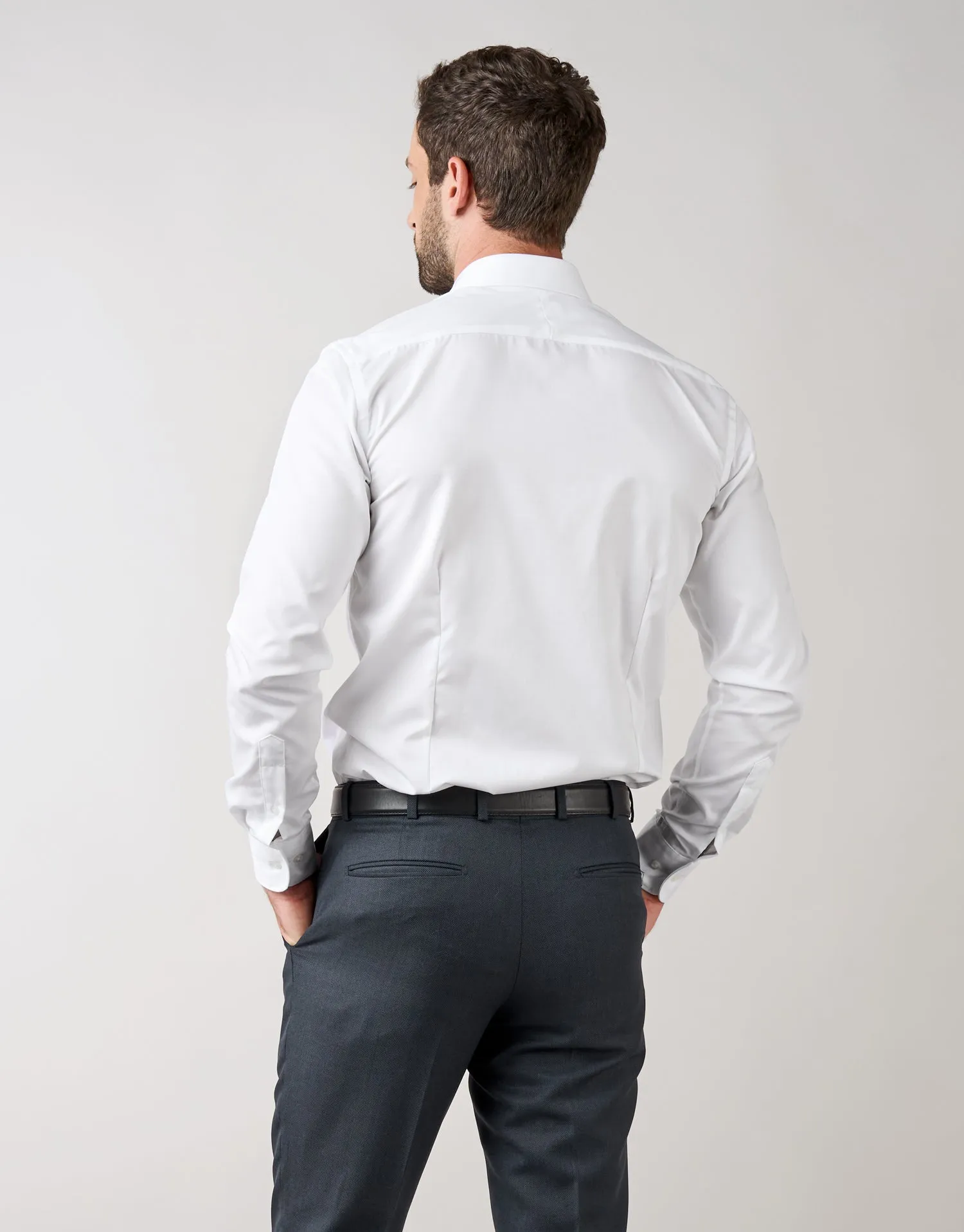 London White Twill Tailored Shirt