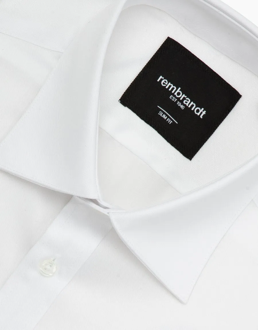 London White Twill Tailored Shirt