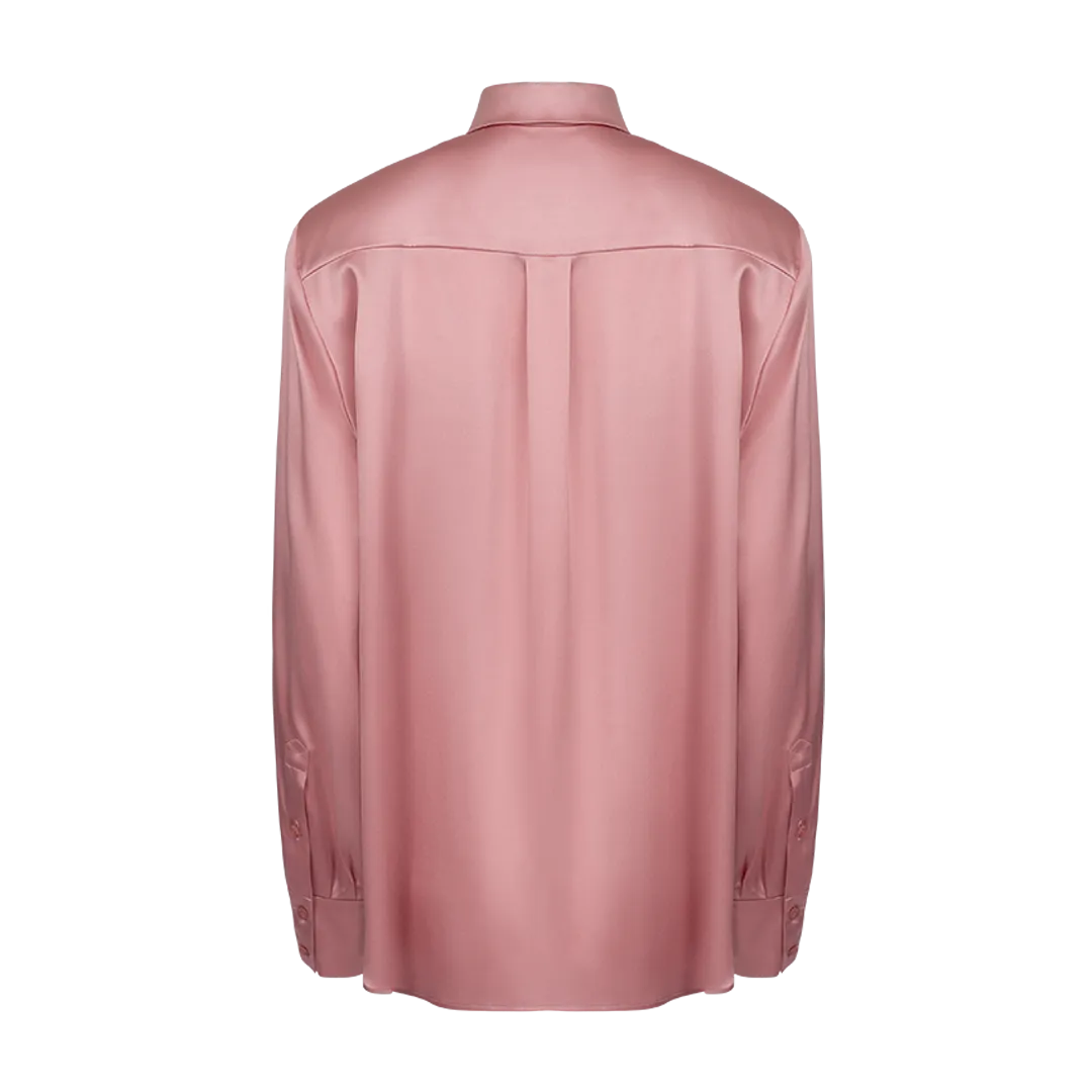 Long-Sleeved Silk Shirt