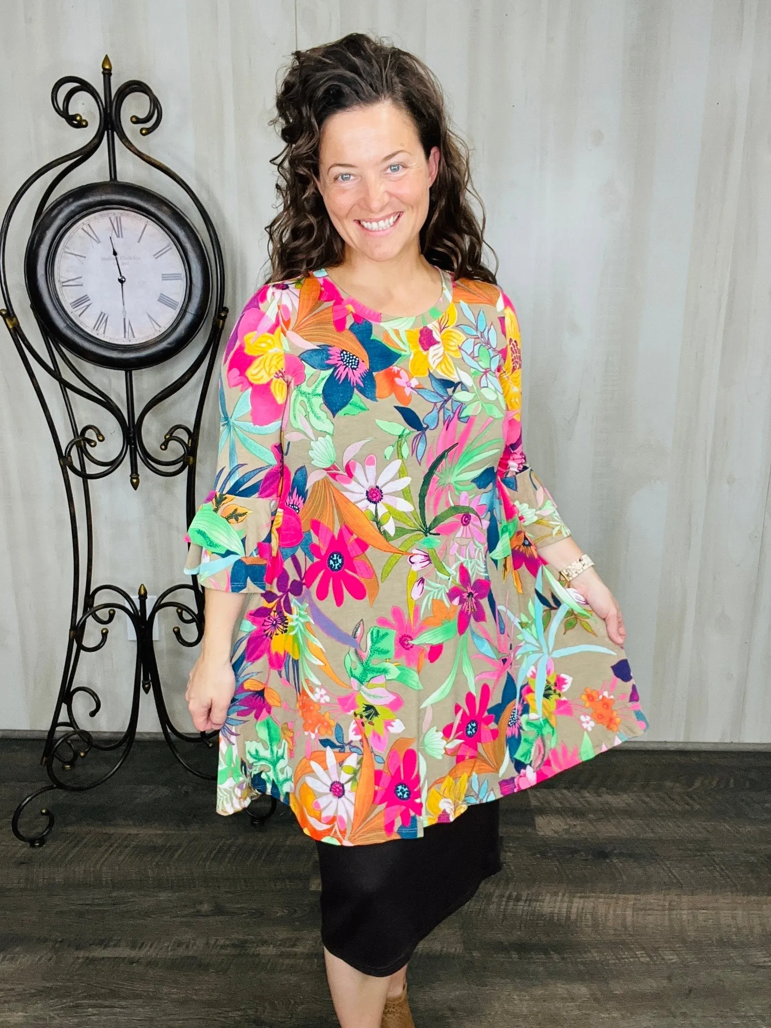 Make a Statement Floral Tunic