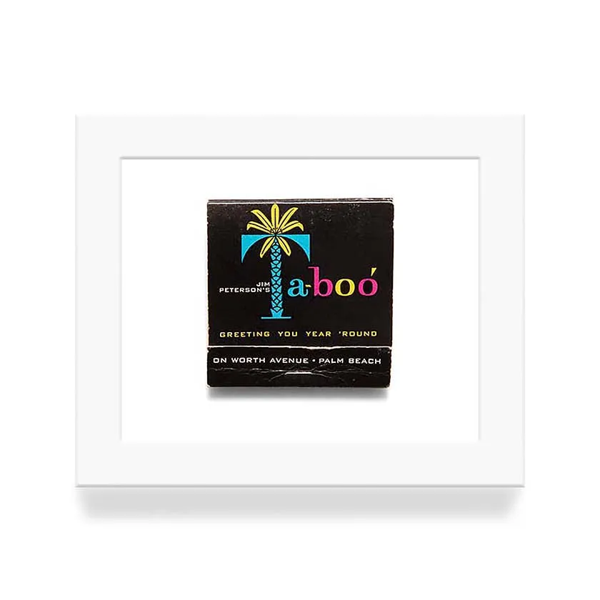 Matchbook Prints - Palm Beach