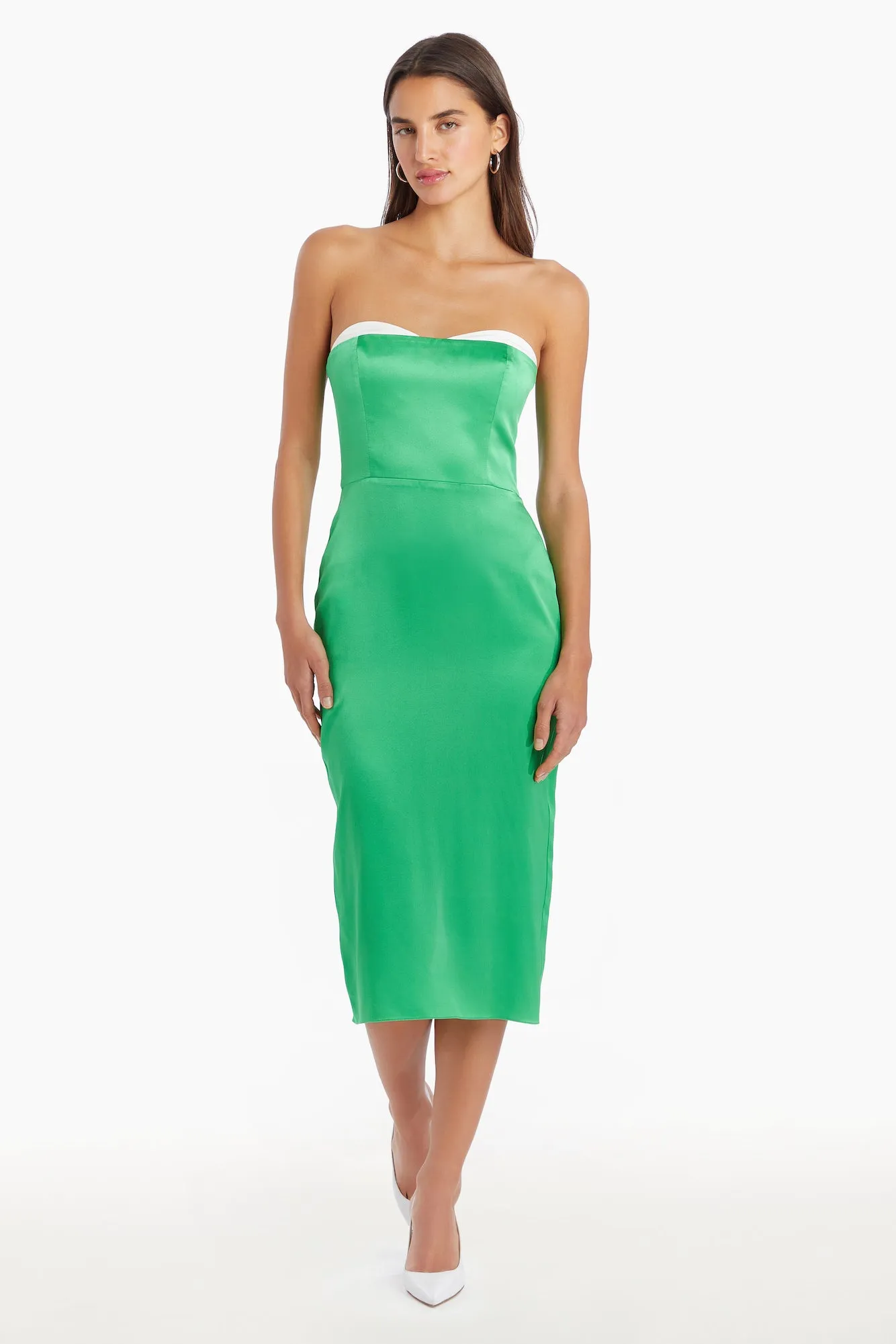 Meline Silk Midi Dress